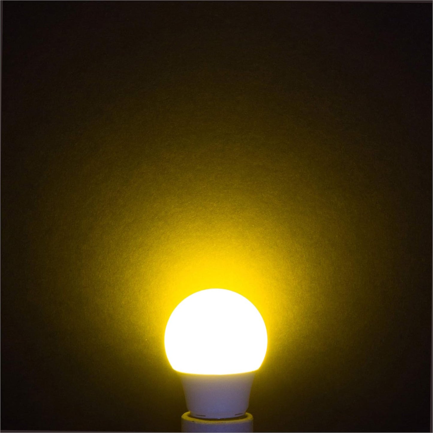 Simba Lighting LED Bug Non-Attracting Yellow Bulb ETL Listed 5W 40W Equivalent (4 Pack), Great for Outdoor Porch Light, Patio, Security, Night Light, Amber Warm Light, Compact A15 Shape E26 Base