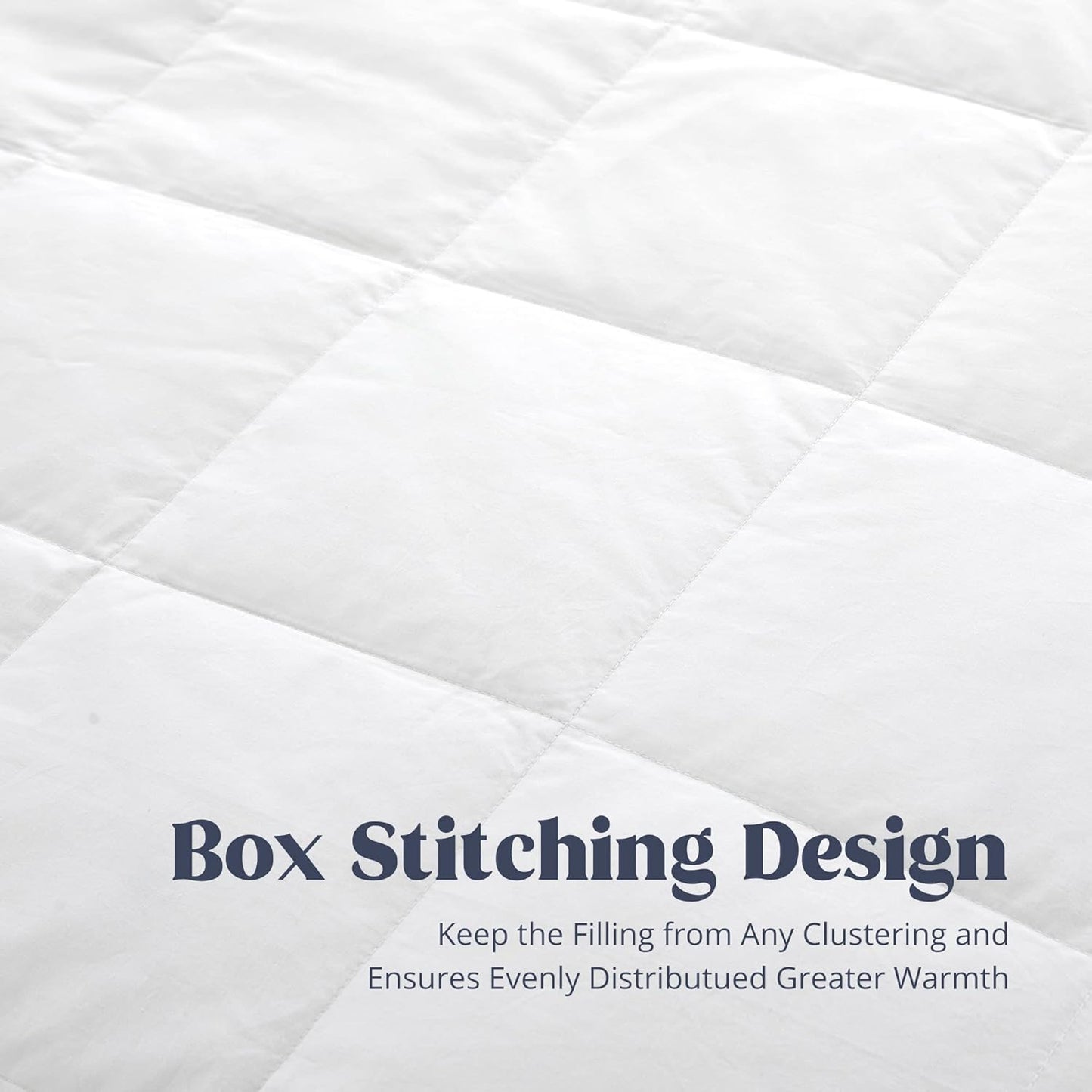 puredown® Blankets Queen Size - Soft Lightweight Down Blanket for Bed, Cozy Warm Luxury Bed Blanket with Satin Trim, White (90"X90")