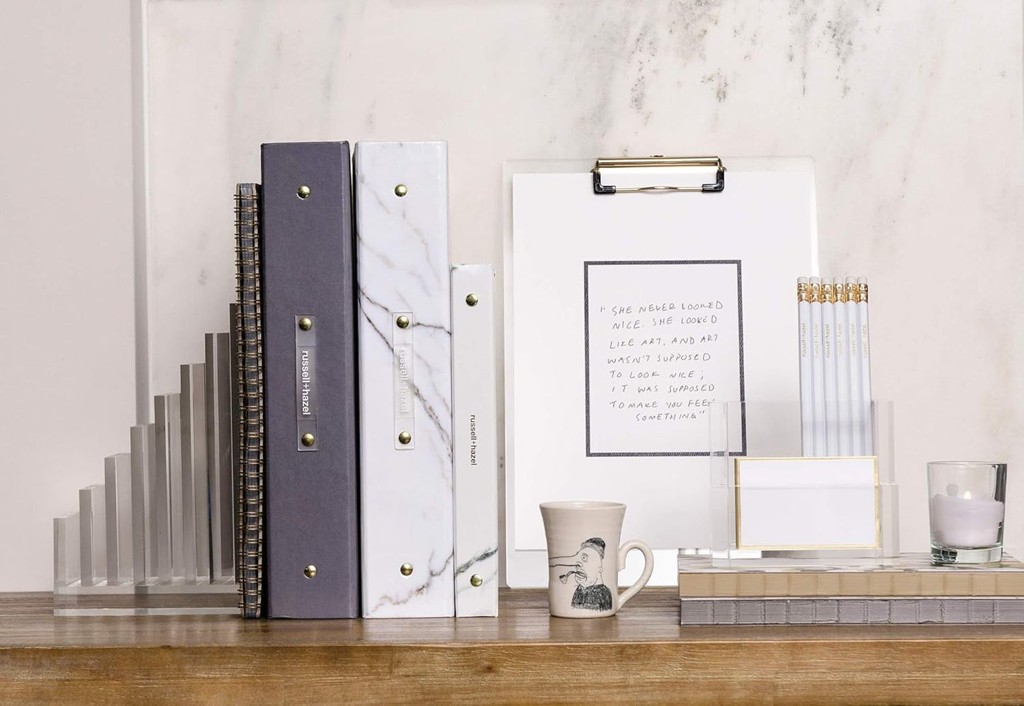 RUSSELL+HAZEL Acrylic Collator + Bookend