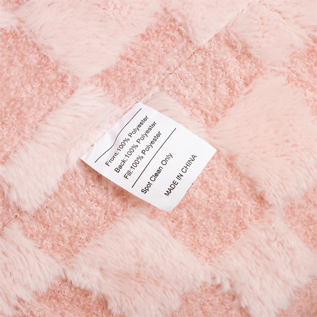 Holawakaka Checkered Reading Pillow for Sitting up in Bed Sofa Kids Teens, Backrest Pillow with Arms for Boys Girls Women Petites Pregnancy, Back Support Cushion for Couch Floor Nursery Playroom,Pink