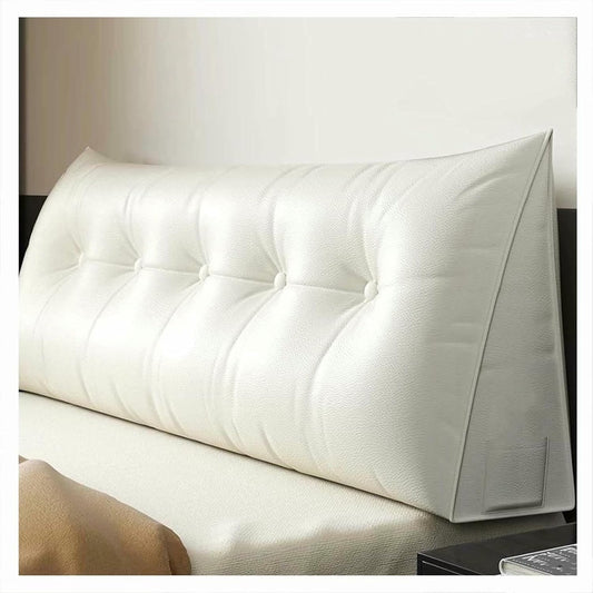 Headboard Wedge Pillow, Wedge Bed Pillow Backrest Reading Pillow, Ergonomically Designed, for Dorm Bed Daybed Versatile Use Soft and Supportive