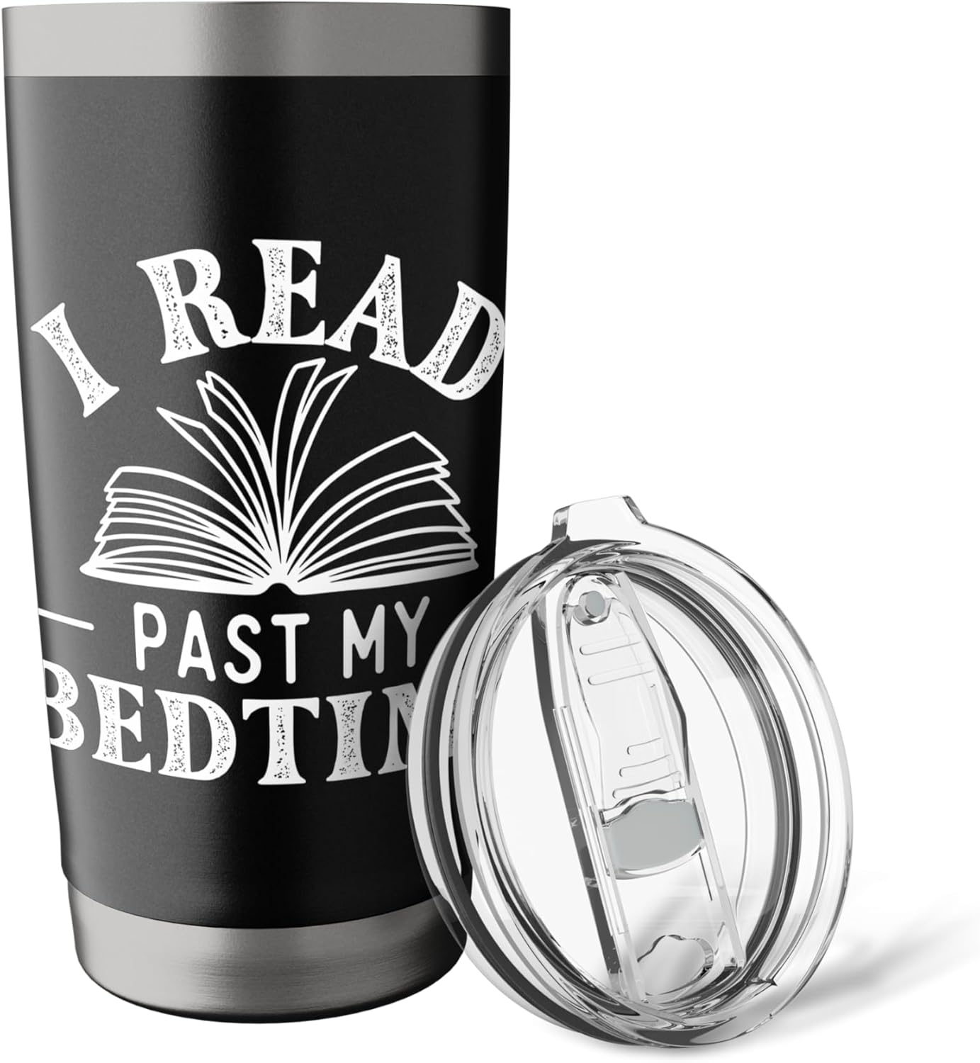 I Read Past My Bedtime - Book Lover Reading Bookworm Reader Stainless Steel Insulated Tumbler