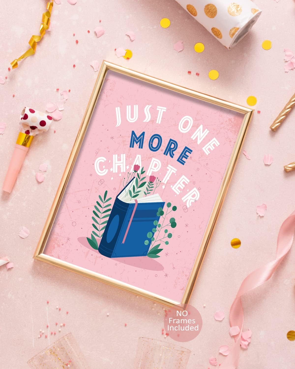 MTL HOE Inspirational Reading Posters Motivational Books Quote Art Print For Kids Study, Reading Posters For Library Book Nook Art Print, Classroom Library Decoration (Set Of 6 8"X 10" Unframed)