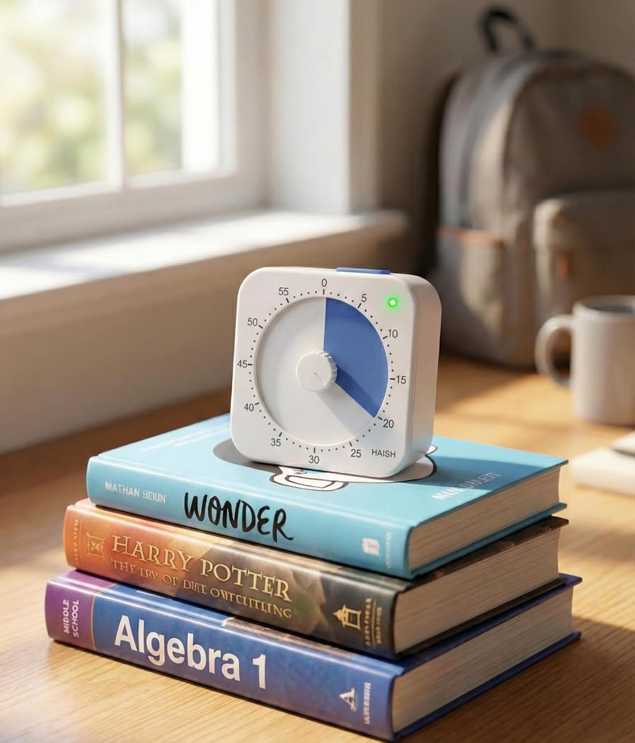 60 Minute Visual Timer for Kids - Premium Countdown Timer with Magnetic Back & Pause Function, Silent Operation for Classroom Teaching Home, Time Management Tool(Batteries Included) (Blue)