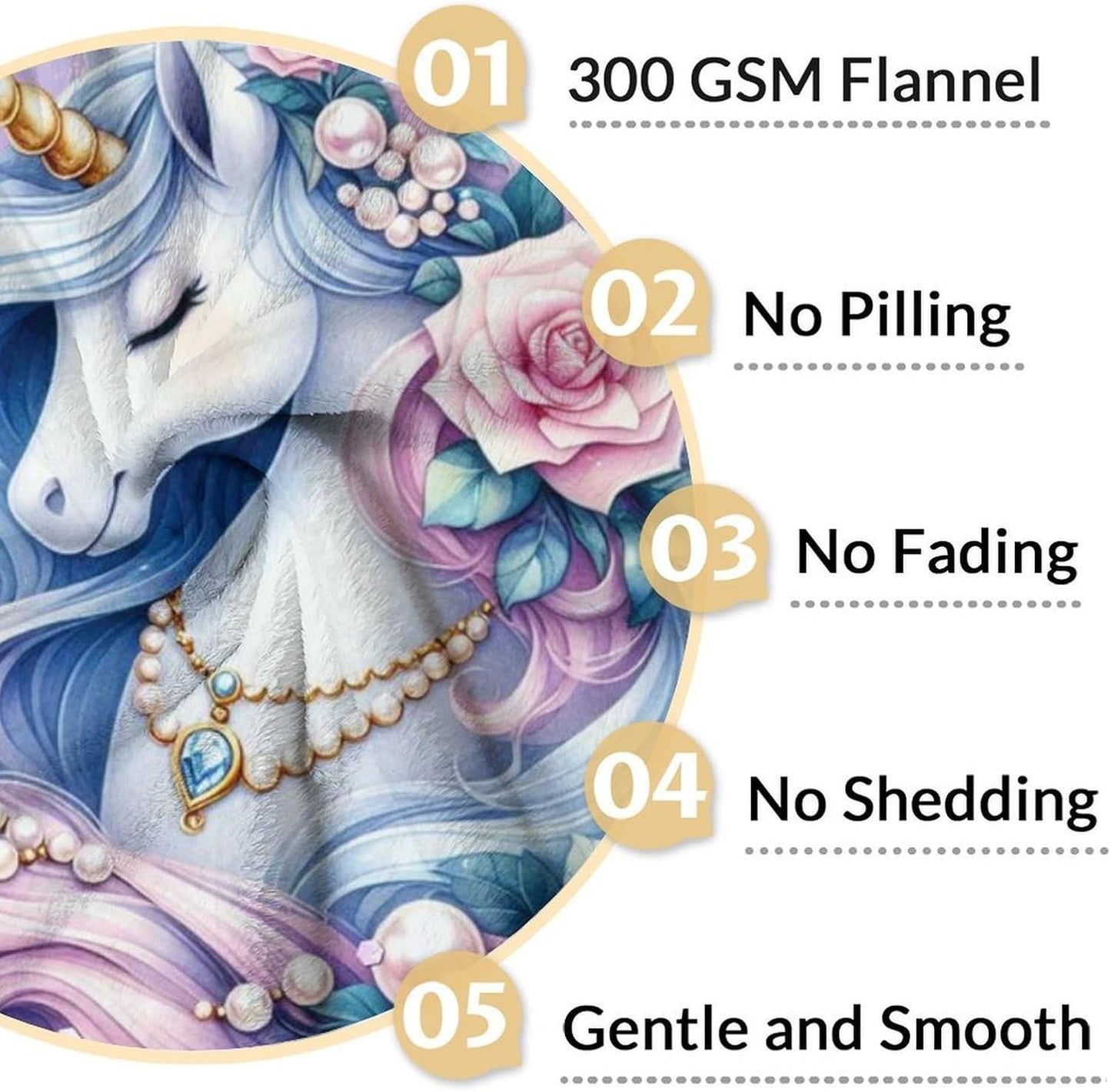Blanket for Kids - 40" x 50" Unicorn Throw Blanket for Girls - Cozy Soft Pink Throws Gifts for Sofa, Nap