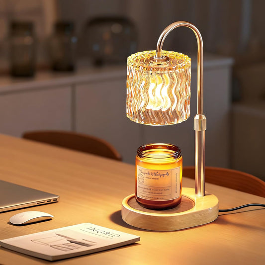 Homelist Candle Warmer Lamp with Timer, Height Adjustable Candle Lamp, Home Decor, Wax Melt Warmer for Birthday Chrismas Holiday Gifts for Mom, Women, Sister