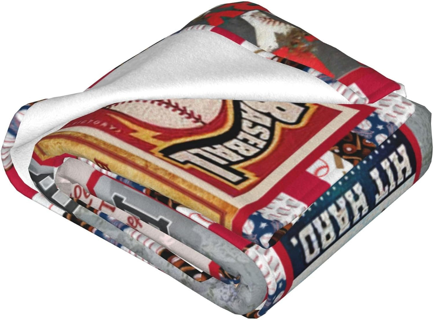 Baseball Blanket Baseball Throw Blanket Sports Lover Gifts Stuff Fleece Plush Flannel Bedding Decor for Men Boys Kids Adults Couch Bed 40"X50"