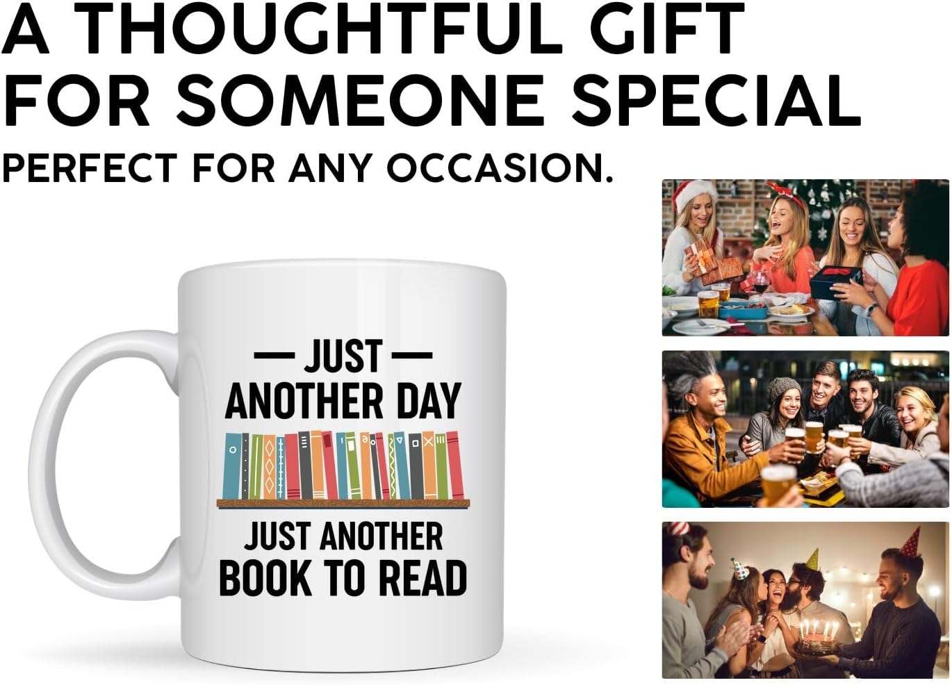 Book Lovers Coffee Mug 11oz White -Book day - Book Reader Bookworm Addict Bookish Librarian Nerd Gifts Decor for Men Women