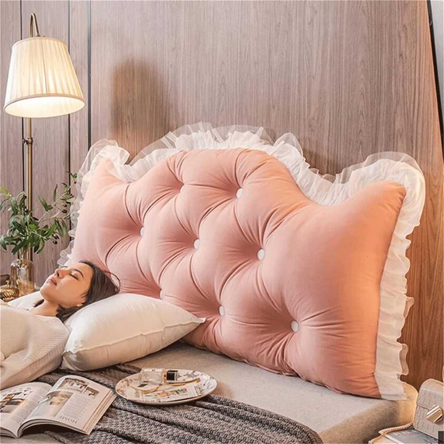 Large Headboard Pillow, Reading Pillow Bolster Backrest Pillow Wedge Positioning Support Pillow (F 90x15x50cm(354x78x196'')) (C 200x15x70cm(79x78x276''))