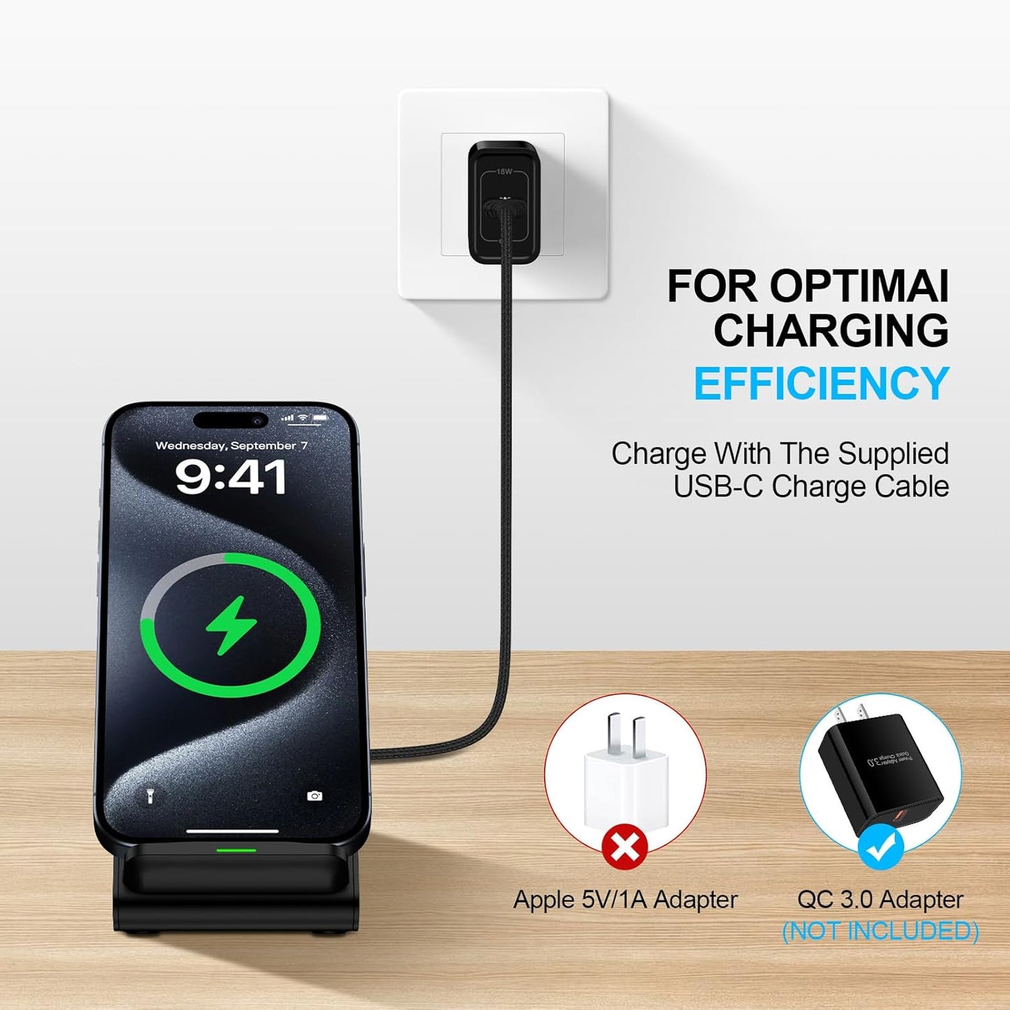 Samsung Wireless Charger Fast Charging Stand Wireless Android Desk Phone Charger Stand for Samsung Galaxy S26 S25 S24 Ultra S24 S23 FE S22 S21 S20 S10 S9 S8,iPhone 15 Pro Max Plus 14 13 12,Pixel 8 7