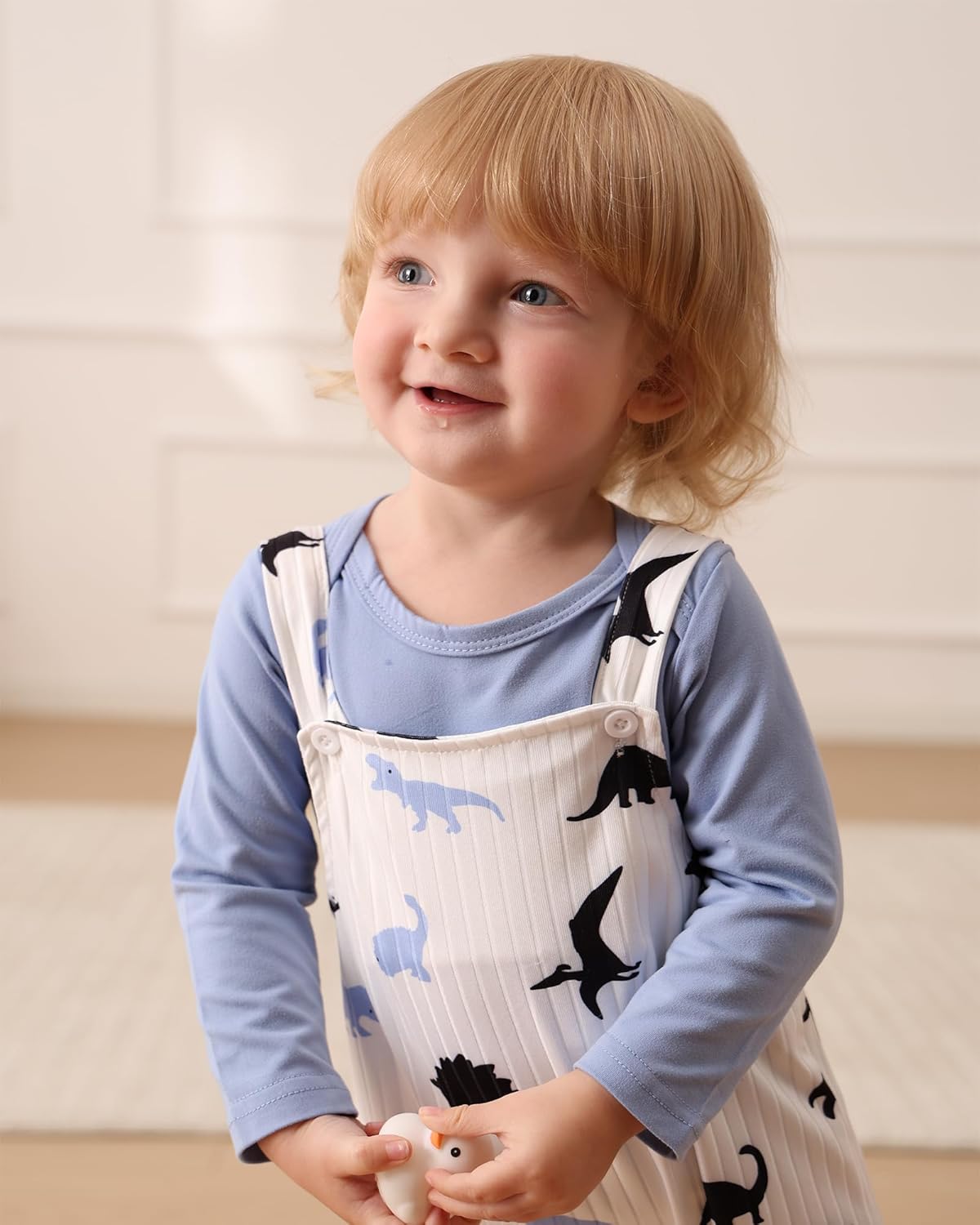 NZRVAWS Newborn Baby Boy Clothes Outfits Infant Stripe Animal Romper Cute Denim Jeans Jumpsuit Overalls 0-18 Months