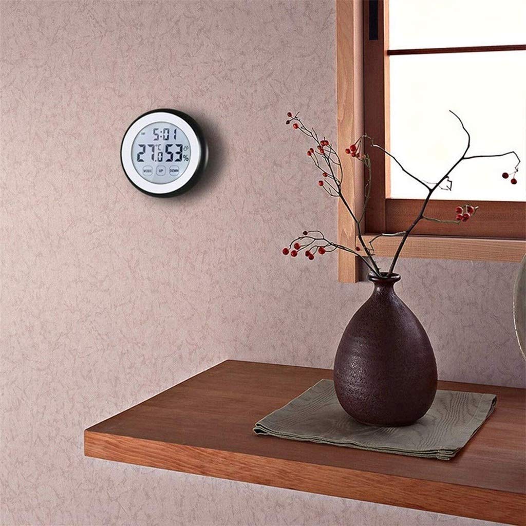 Room Thermometer Premium Large Wall Thermometer-Hygrometer Indoor Outdoor for Patio(D)