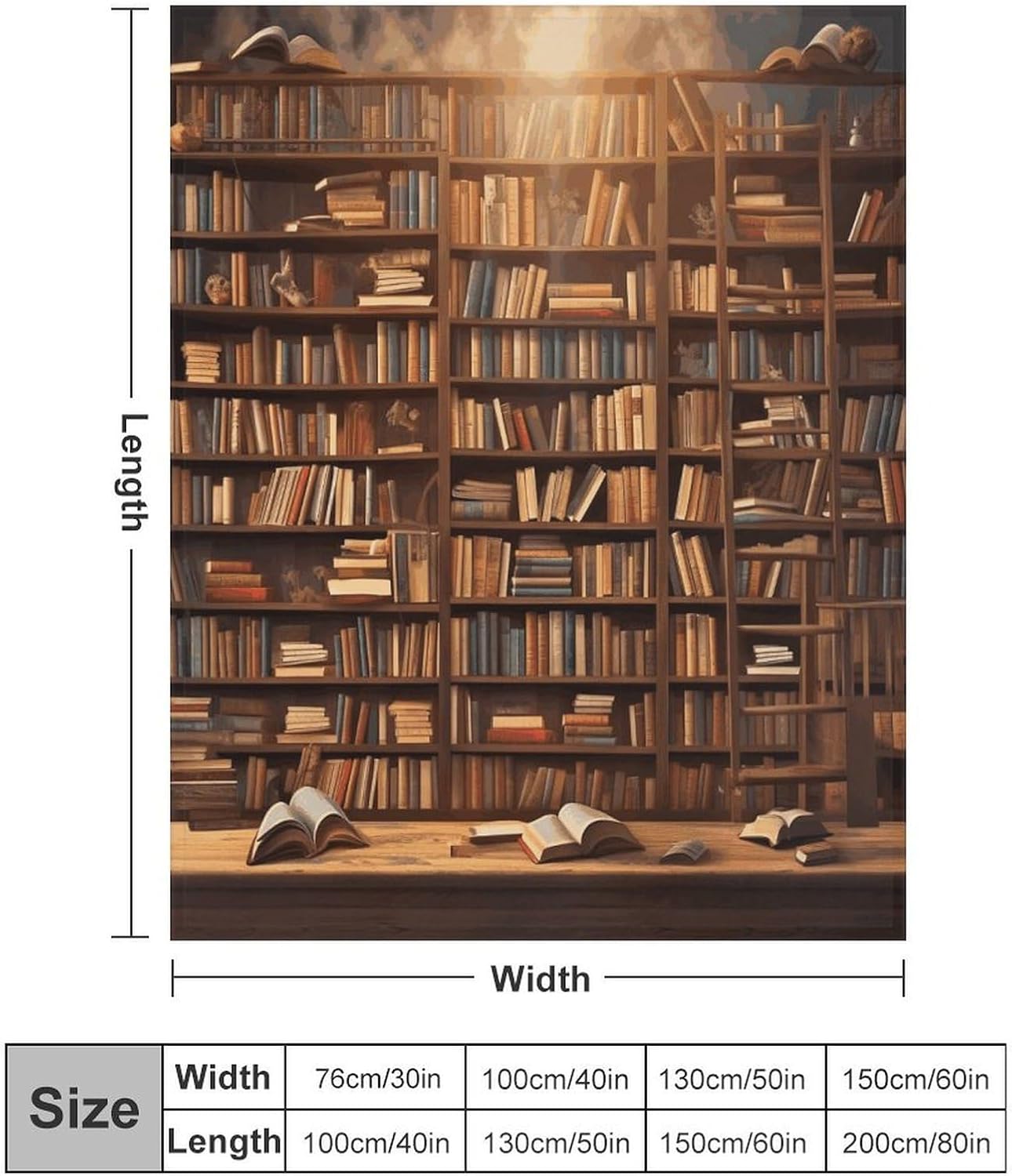 Books Throw Blanket for Couch Super Soft Warm Lightweight Throw Blankets Cozy Flannel Bed Blanket Cute Decorative Blankets for All Seasons Home Decor Gift 30"*40"（76 * 100cm）