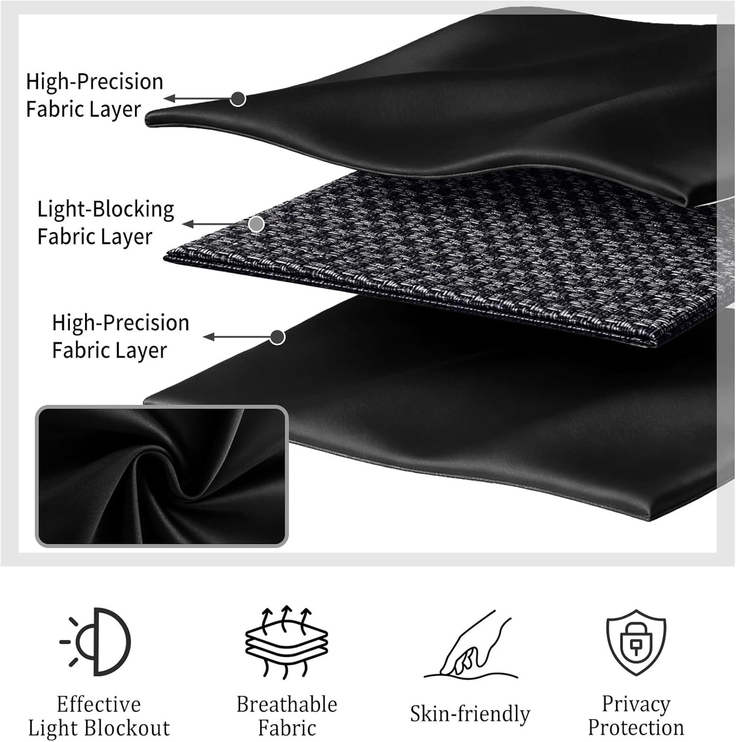 Room Divider Curtains, Black 1 Panel W106 x L84in, with Flexible Ceiling Curtain Track Black 9.84ft, for Sound Dampening Privacy Partition