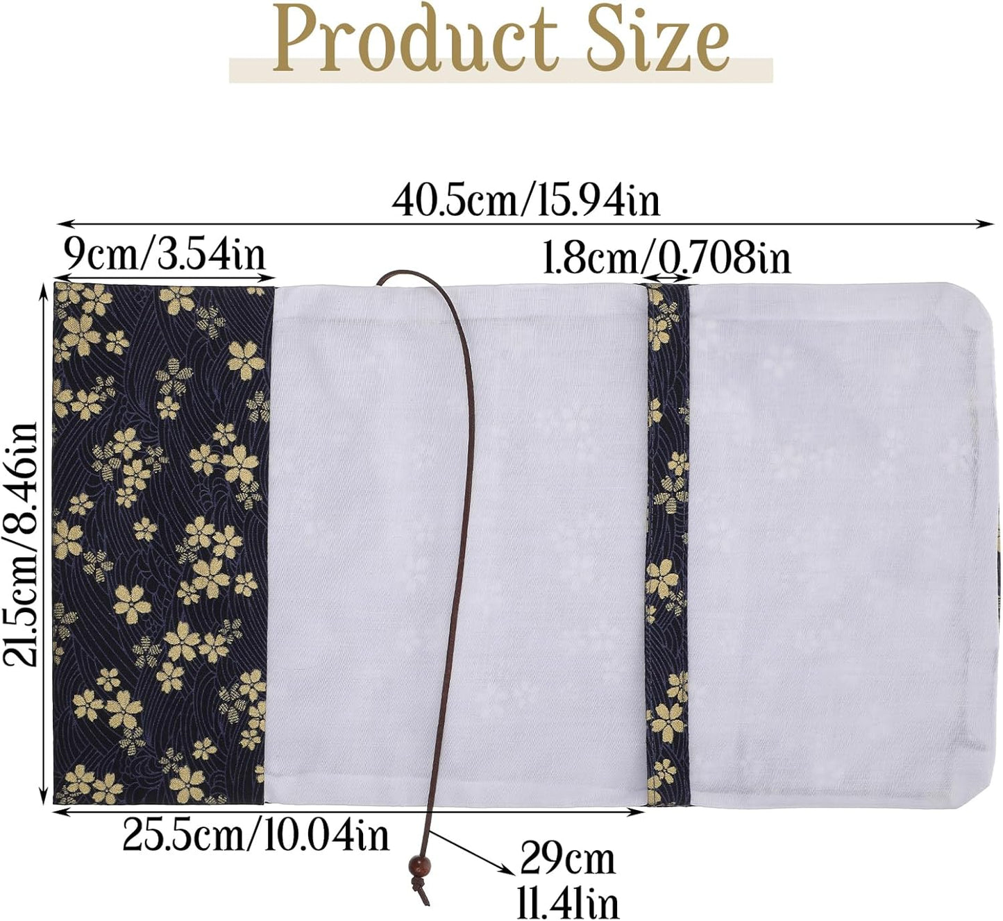 Book Covers for Paperbacks,Book Cover Protector Adjustable Fabric Fit A5 Size 5.5x8.2 Inch Paperbacks for Hardcover Softcover Novels Protection