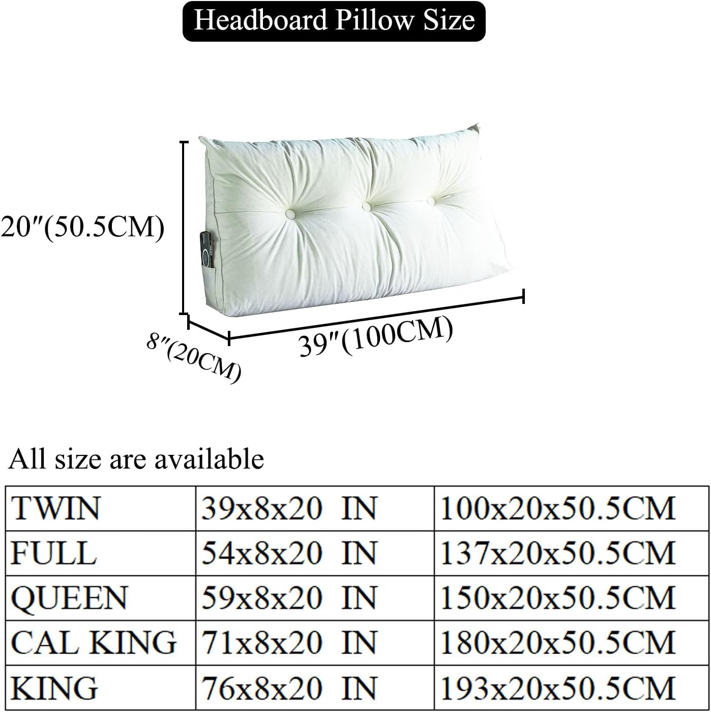 SAMTY Triangular Wedge Pillow headboard for Couch Large headboard Pillow with Removable Cover Back Rest Pillows for Sitting up in Bed Twin XL Size, Dark Gray