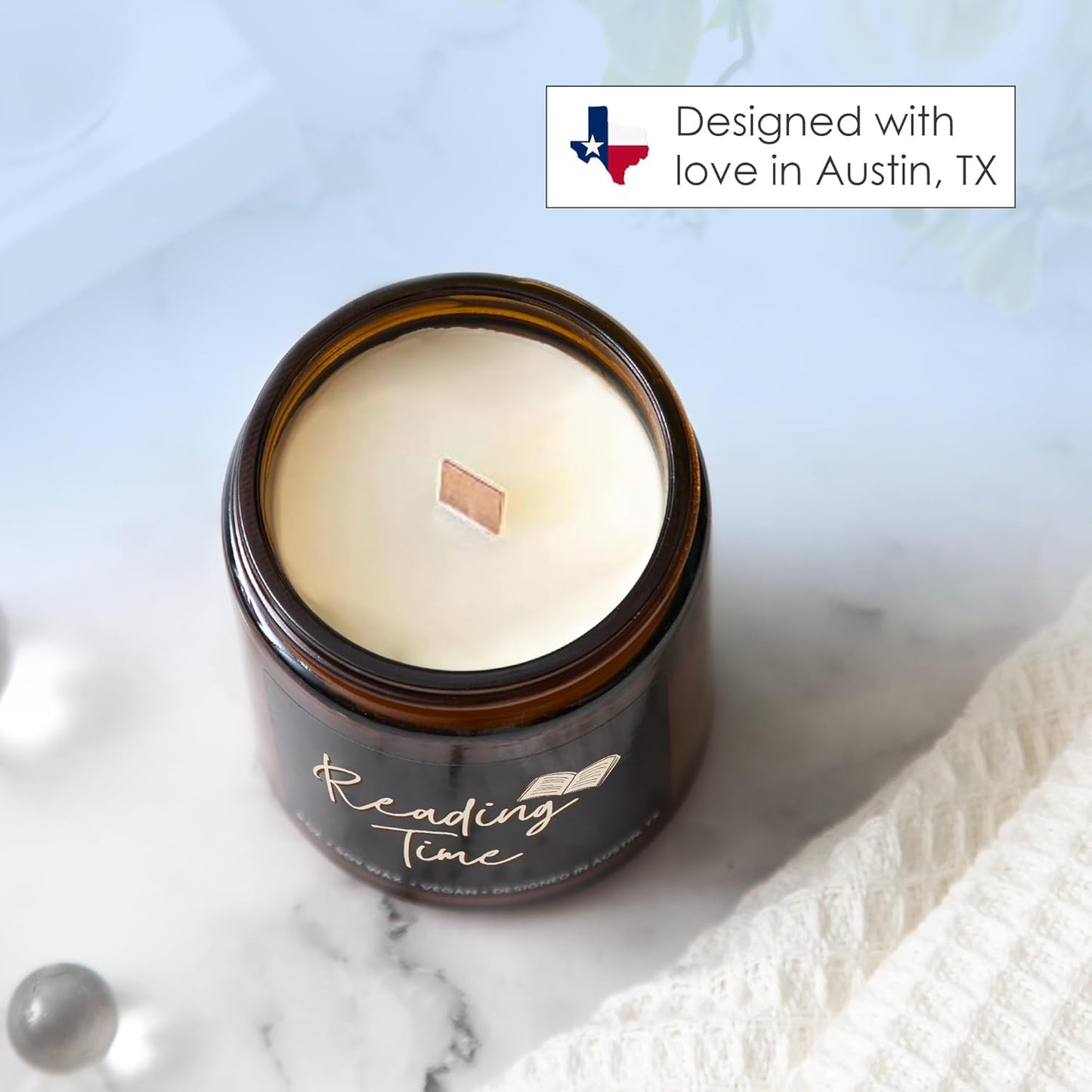 Book Lover Candle, Unique Book Lovers Club Presents, Thoughtful Gift Ideas for Bookworms and Librarians, Ideal Reading Gifts for Readers, for Birthday, Christmas, Special Occasions, Gift Ready