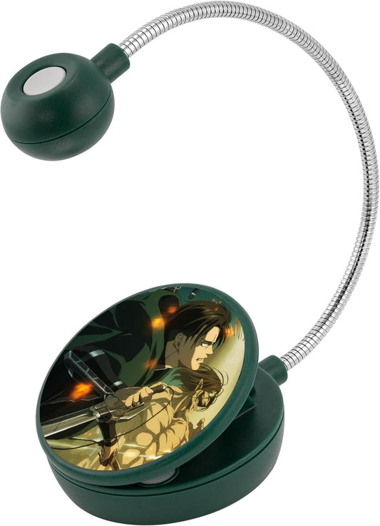 WITHit Clip On Book Light – Dimmable LED Reading Light for Books and eBooks, Reduced Glare, Portable, Cute Bookmark Light for Kids & Adults, Batteries Included (Levi, Attack on Titan)