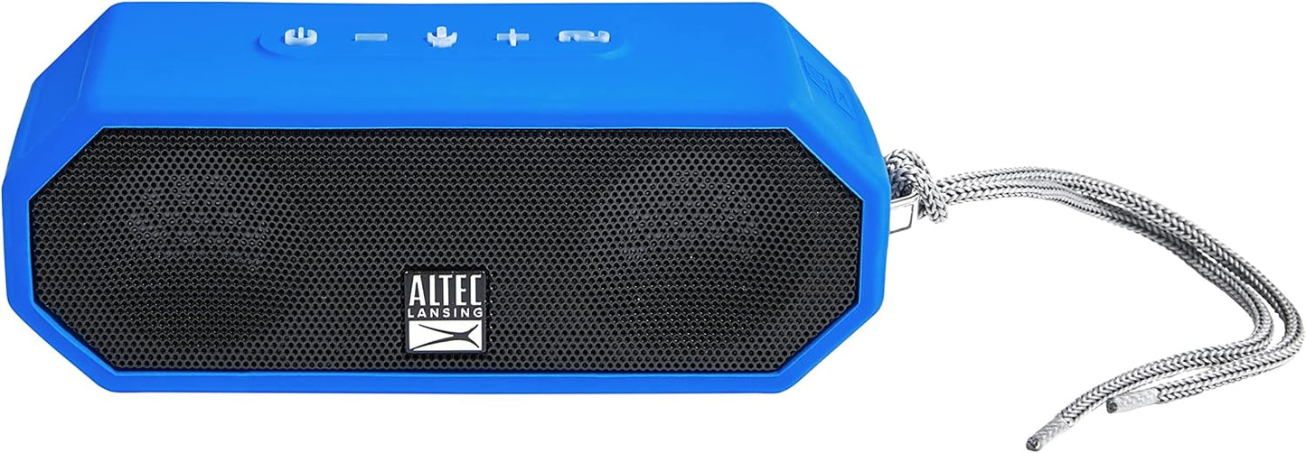 Altec Lansing LifeJacket H2O 4 - Waterproof Bluetooth Speaker, Durable & Portable Speaker with Voice Assistant, 10 Hour Battery Life & 100 Foot Range, Royal Blue