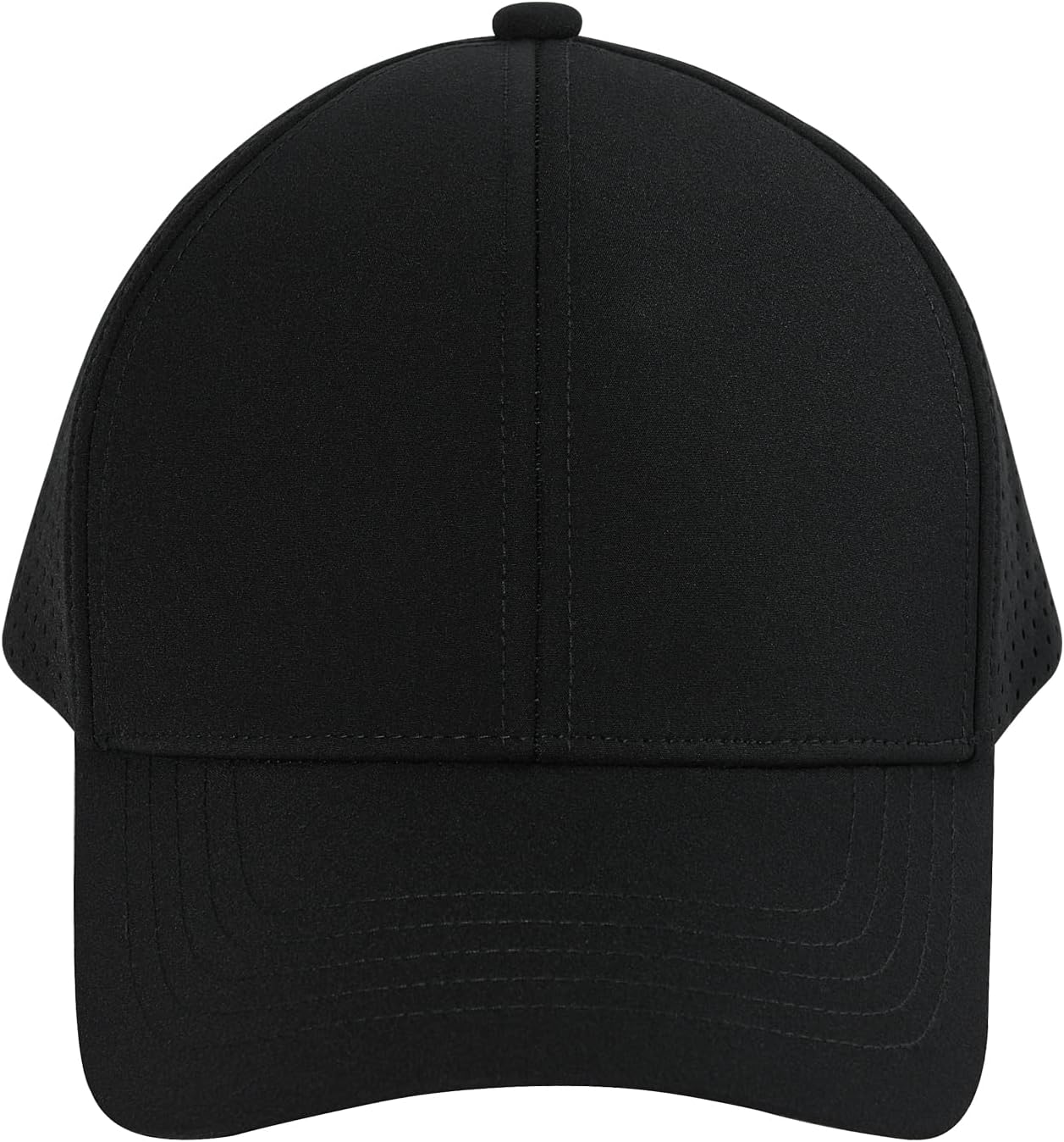 VOBOOM Men Quick Dry Baseball Cap Laser Cut Mesh Ball Curved Brim Snapback Hat