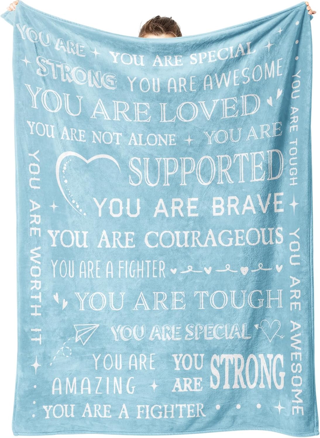 SteadStyle Gifts for Women, Sympathy Gifts for Her Him, Get Well Soon Blanket, Thinking of You Present, Inspirational Birthday Gift for Sister Friend Daughter Son Coworker Nurse, 60'' x 50''