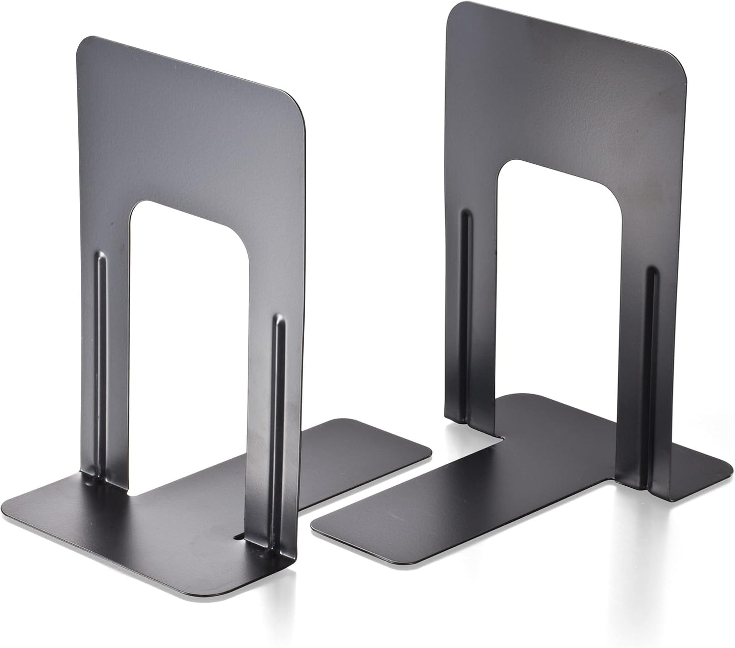 Officemate Non-Skid Bookends, 9”, Non-Skid Base, Chip Proof Enamel Coating (93051)