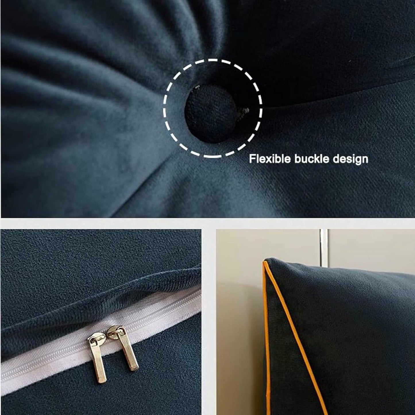 Headboard Reading Wedge Pillow, Bolster Triangular Headboard Wedge Backrest, Breathable Stretch, for Hotels, Sofa Beds, Tatami, Sofas, Rocking Chairs