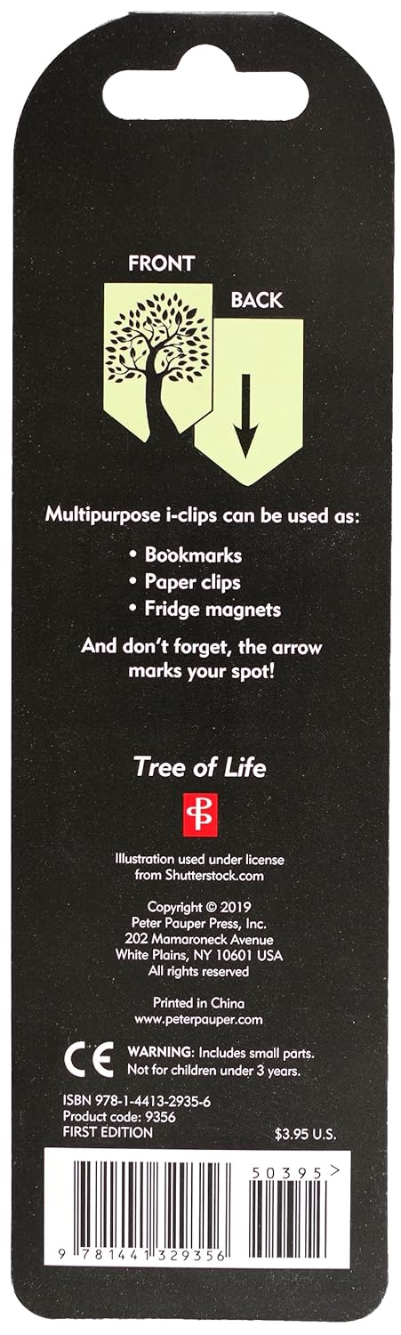 Tree of Life i-clips Magnetic Page Markers (Set of 8 Magnetic Bookmarks)