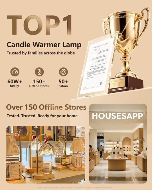 Candle Warmer Lamp, Wax Melt Warmer with Timer Dimmer, Height Adjustable, Black Lampshade, Includes 2 Bulbs, Birthday Gifts for Women, Mom, Christmas, Housewarming