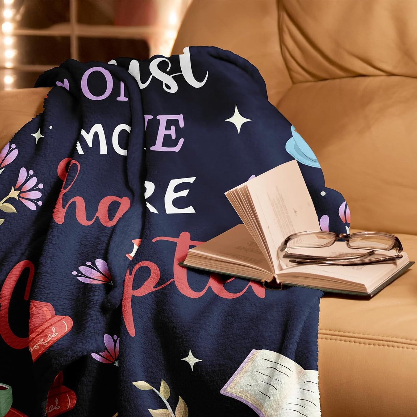 Book Lovers Gifts, Gifts for Book Lovers Readers, Books Club Bookish Bookworm Librarian Teacher Gift, Birthday Thanksgiving Christmas Books Gift for Women Men Girl Boy, Reading Blanket 50" X 60"