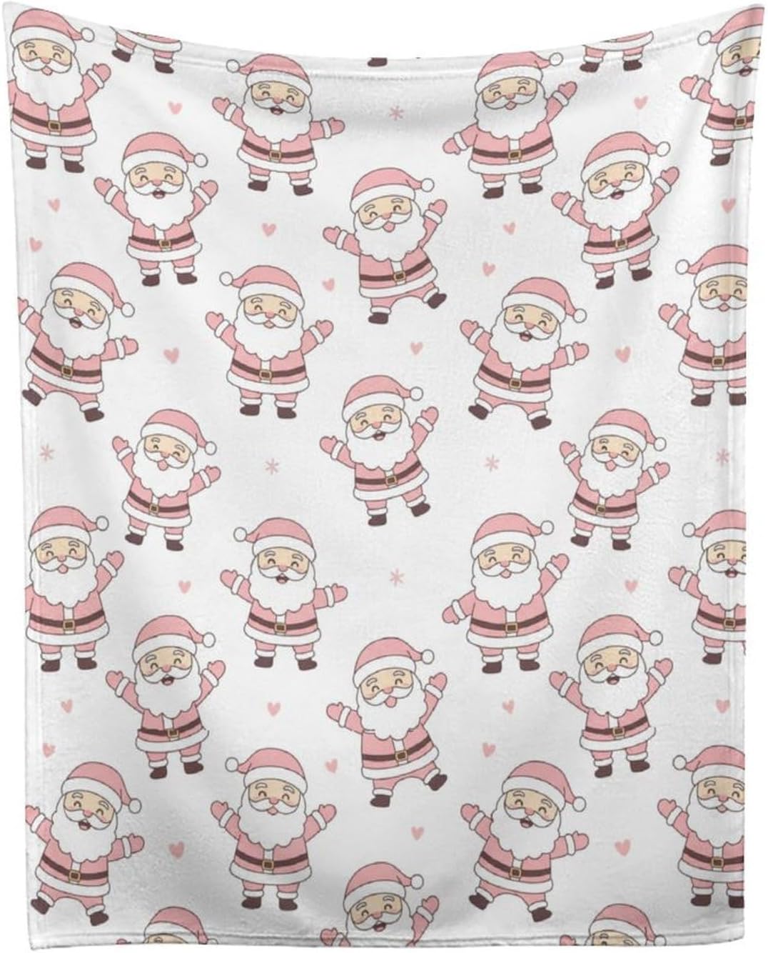 Christmas Ornaments in Pink Throw Blanket Lightweight Flannel Fleece Blankets Warm and Cozy Super Soft Throws 30"x40" for Cat and Dog Pet