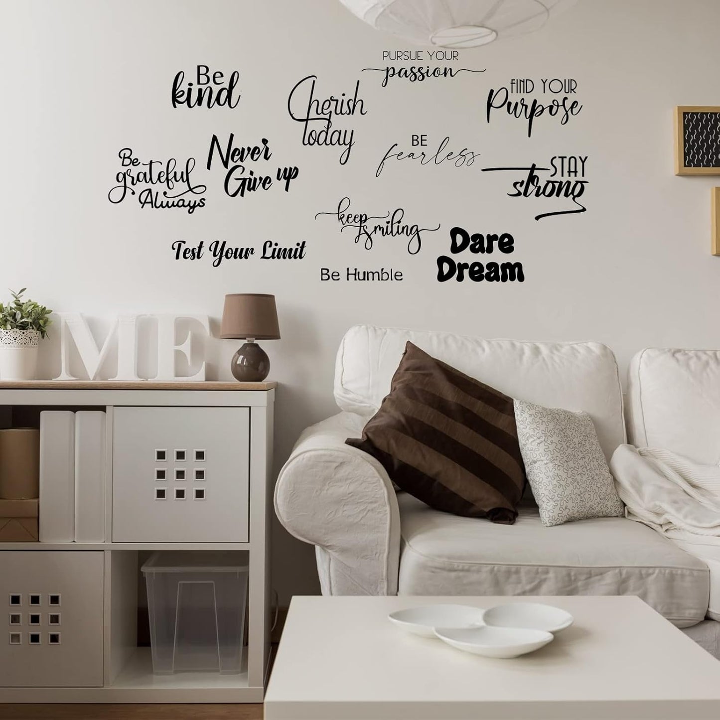 Fumete 12 Pcs Inspirational Quotes Wall Decals Peel and Stick Vinyl Mirror Stickers Motivational Saying Decals Positive Stickers for Bedroom Classroom Bathroom Office Teen Dorm Art Decor