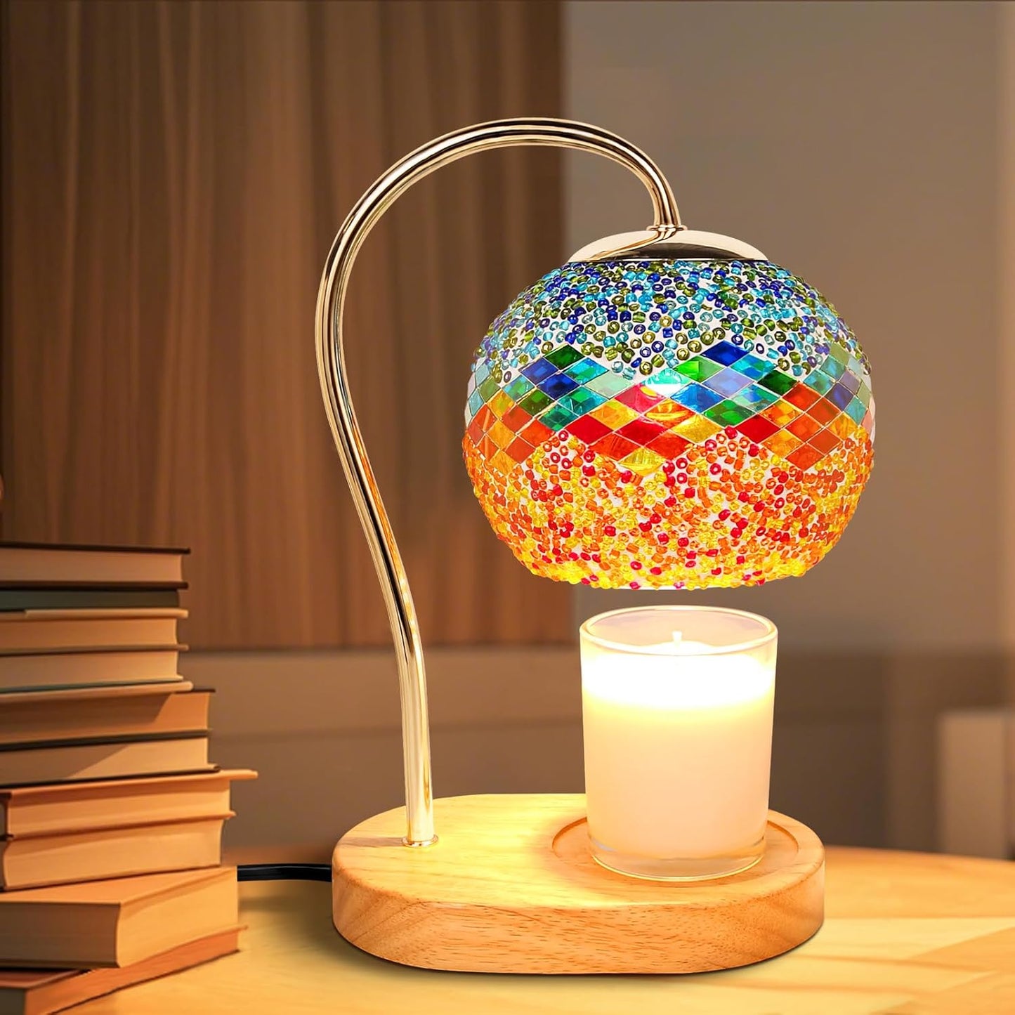 Candle Warmer Lamp with Timer and Dimmer,Electric Wax Warmer Vintage Home Decor for Scented Jar Candles,Birthday Gifts
