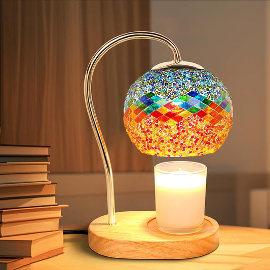 Candle Warmer Lamp with Timer and Dimmer,Electric Wax Warmer Vintage Home Decor for Scented Jar Candles,Birthday Gifts