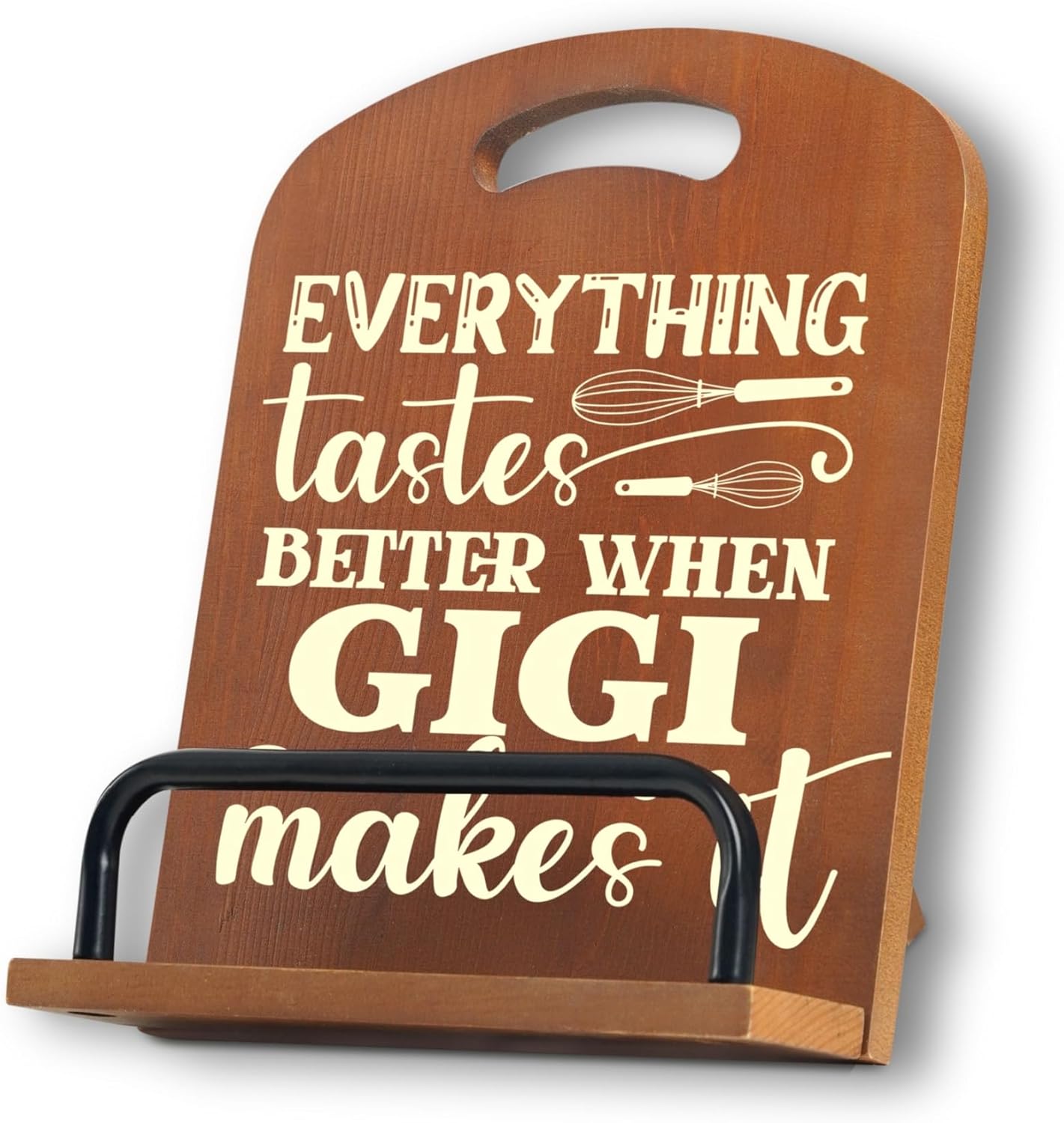 InnoBeta Gigi Gifts, Cookbook Stand for Kitchen Counter, Perfect Gifts for Gigi on Birthday, Adjustable Tablet Recipe Book Holder, Unique Family Kitchen Decor