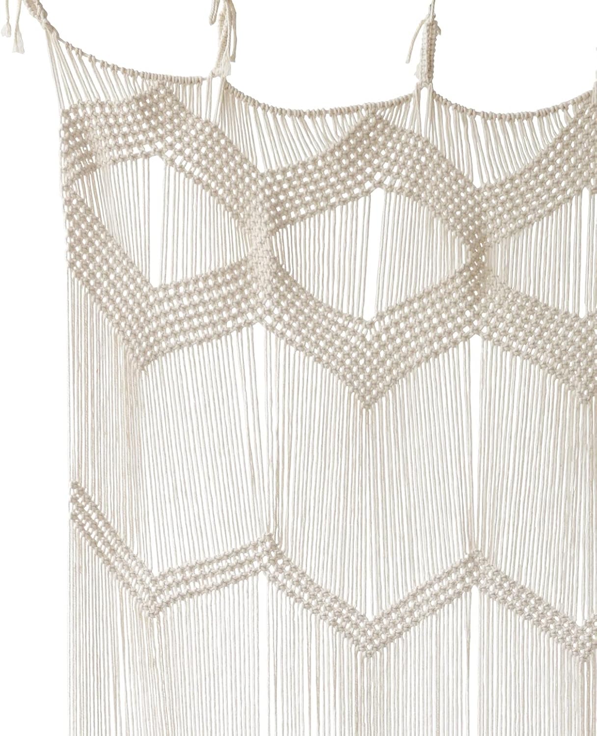 Flber Macrame Curtain Window Macrame Room Divider Doorway Curtain Boho Macrame Wall Hanging Living Room Bedroom Decor 42" W x 75" H