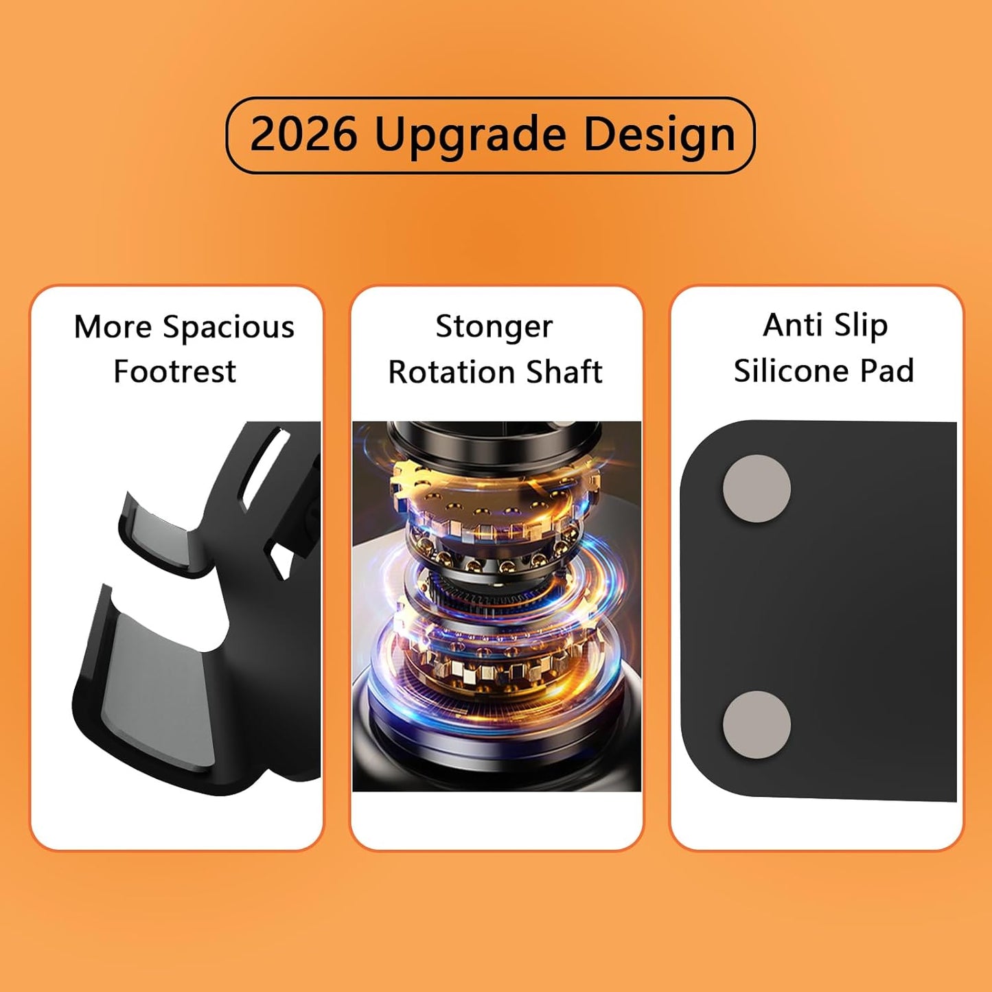 Metal Tablet Stand, Adjustable 360° Rotation Tablet Holder Compatible with 4-16" Tablet Such as iPad Pro Air, iPad mini, Tab S10 Ultra, Black