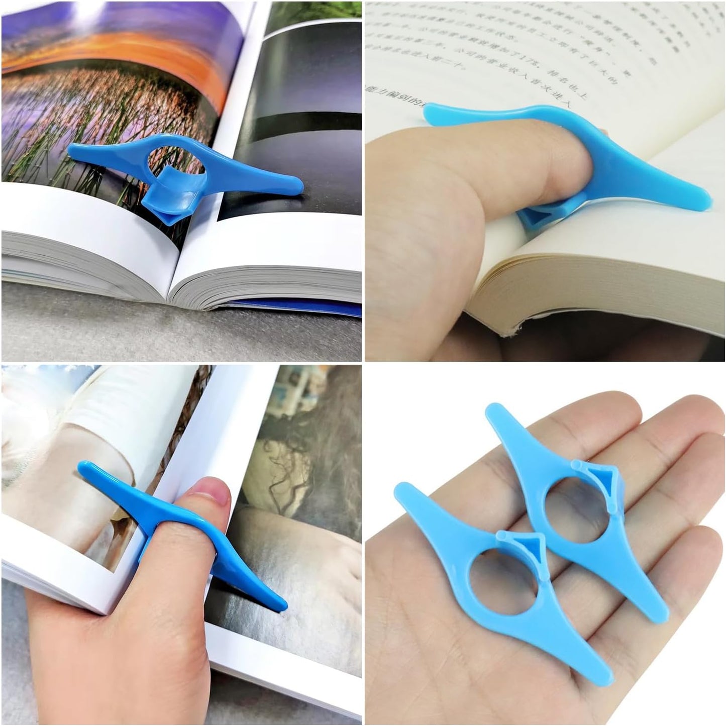 10 Pack Thumb Page Holder Book Opener Spreader Bookmark Book Page Holders Bookmarker for Keeping Book Open Reading Gadget to Read in Bed Book Lover Avid Reader Bookworm Librarian