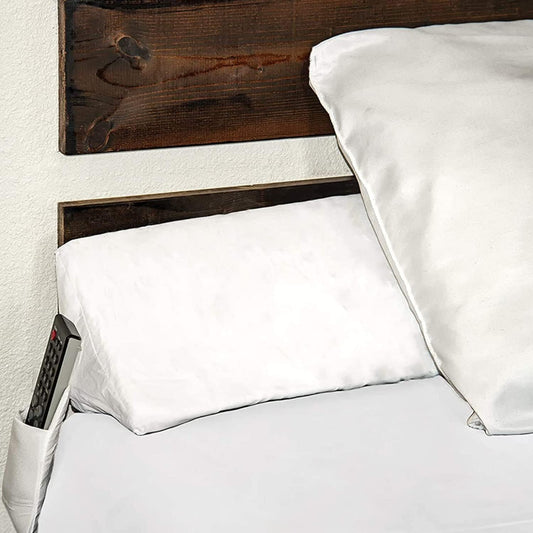 SnugStop The Original Bed Wedge | Gap Filler Between Your Headboard and Mattress | Triangle Pillow Wedge | Bed Filler Wedge | Gap Headboard Filler | Gap Bed Stoppers | Don't Lose Your Pillow(King)