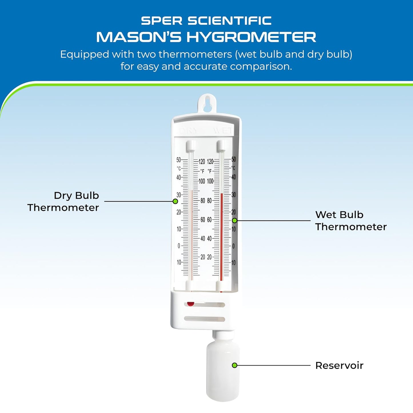 Sper Scientific 736740 Mason's Hygrometer