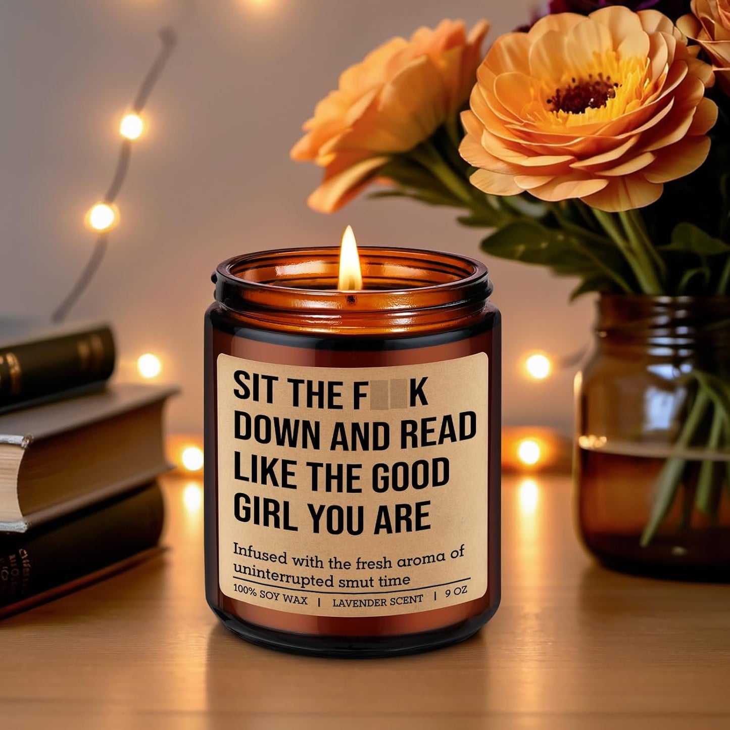 GSPY Candle - Reading Gifts for Book Lovers Women - Bookish Decor, Dark Romance Readers, Book Lover Gifts for Women - Funny Mothers Day, Birthday Present for People Who Like to Read, Bookworm, Nerd