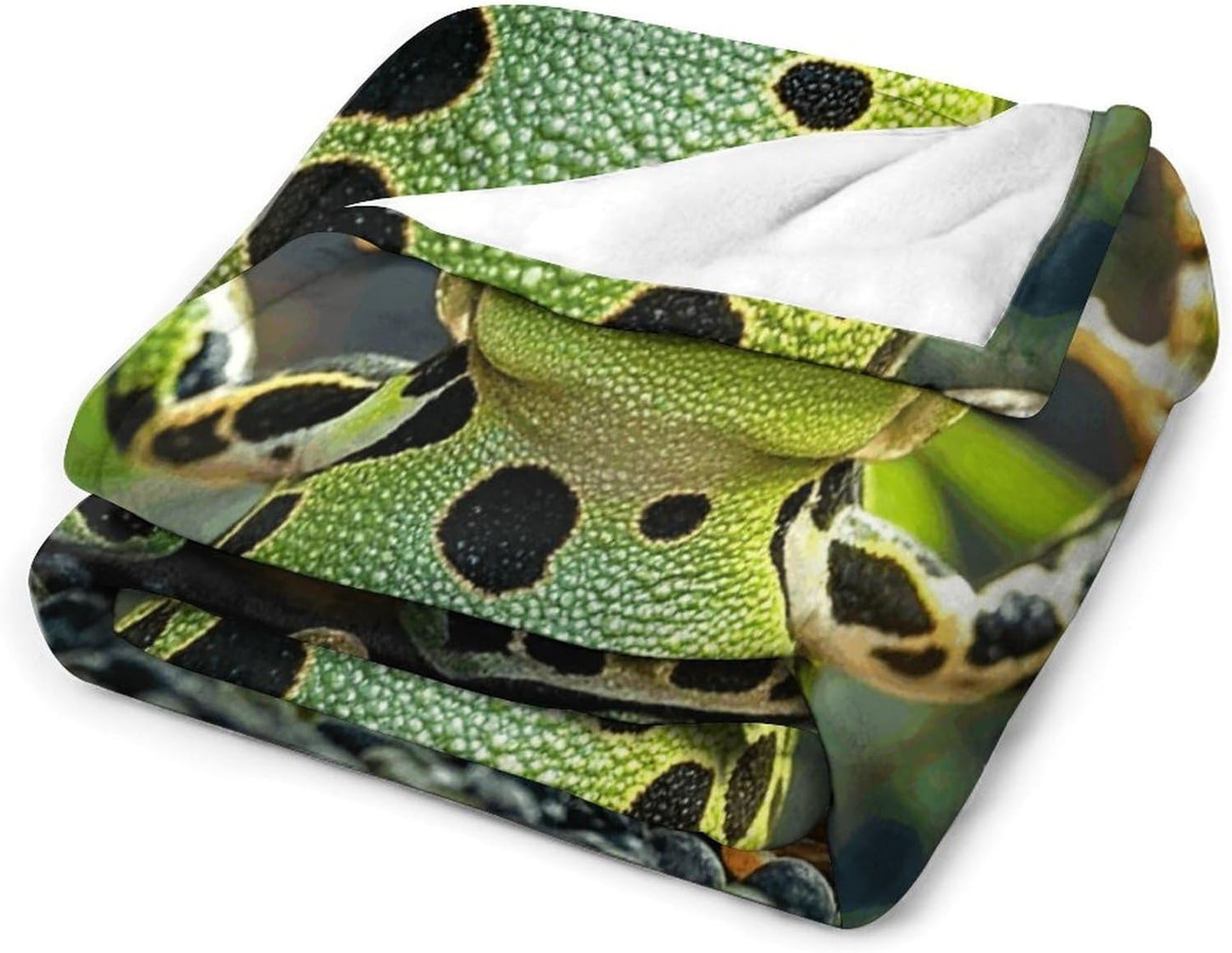 Crown Frog Blanket Super Soft Lightweight Throw Blanket Cute Cozy Warm Bed Blanket Decorative Fuzzy Blanket All-Season Home Decor Gift for Sofa Couch Living Room 30"*40"（76 * 100cm）