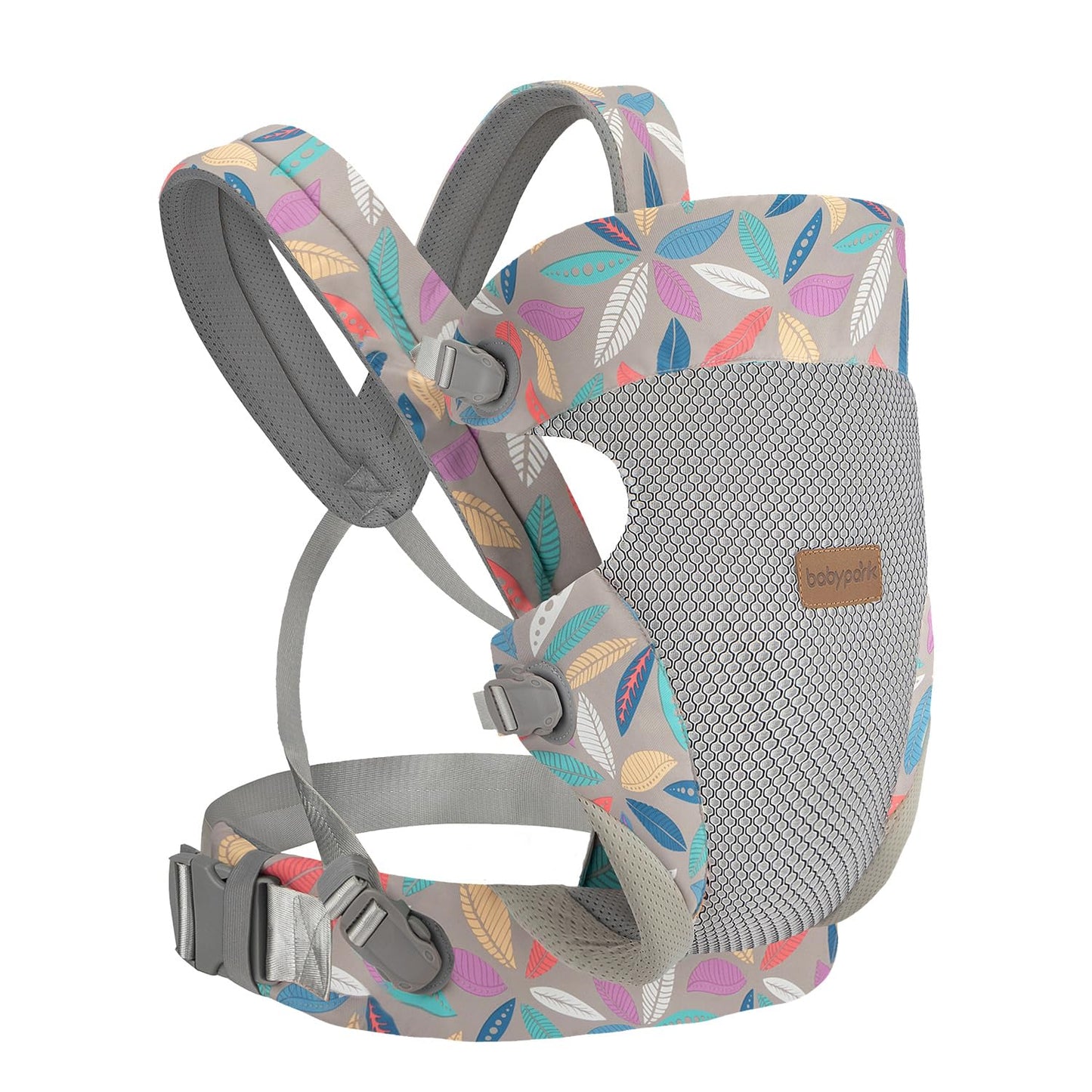 3-in-1 Baby Carrier Newborn to Toddler - Ergonomic(7.5-45lbs),Cozy Baby Carrier，Enhanced Lumbar Support，Easily AdjustableLightweight & Breathable Child Carrier (Leaf)