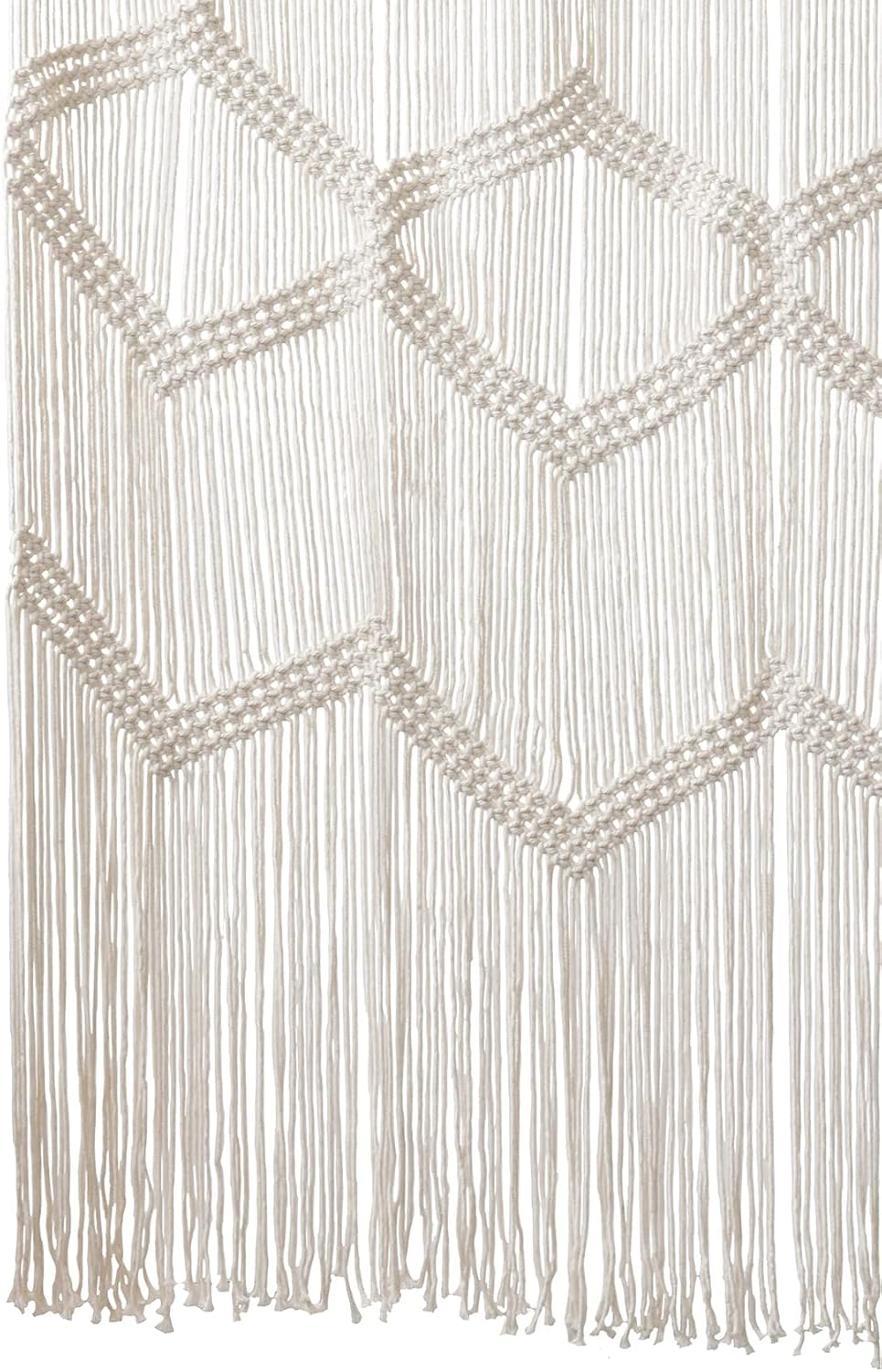 Flber Macrame Curtain Window Macrame Room Divider Doorway Curtain Boho Macrame Wall Hanging Living Room Bedroom Decor 42" W x 75" H