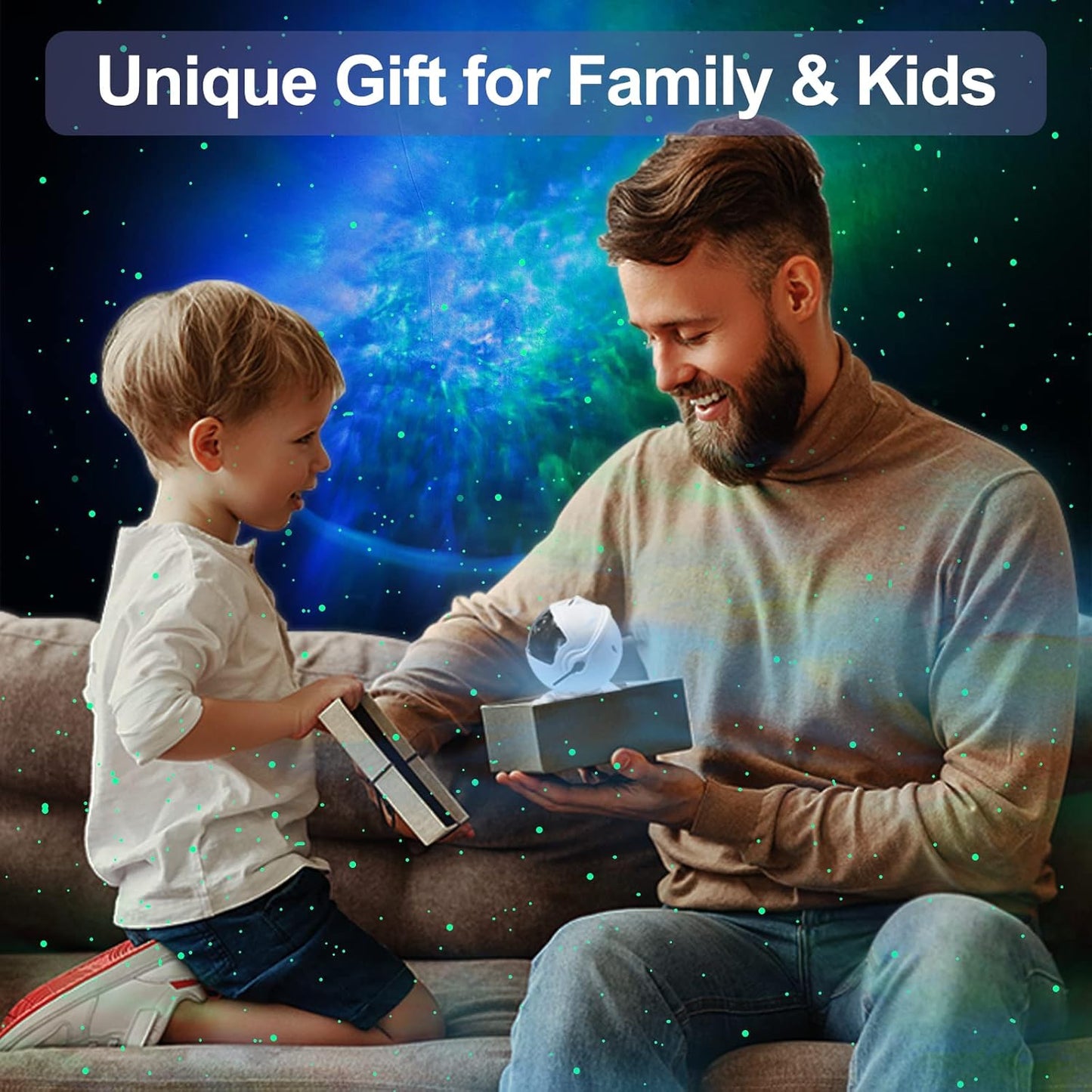 Astronaut Galaxy Projector Night Light for Kids Bedroom Star Projector with Remote Control, Aesthetic Nebula Astronaut Projector Ambient Lighting for Gaming Room, Home Theater, Ceiling, Party Decor