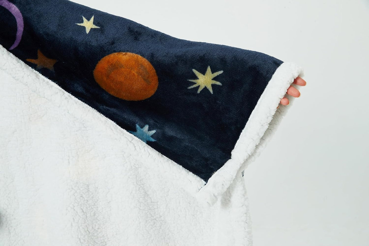 Hooded Wearable Blanket Cozy Blanket Hoodie Cape Sherpa Fleece Blanket Poncho Throw for Adult