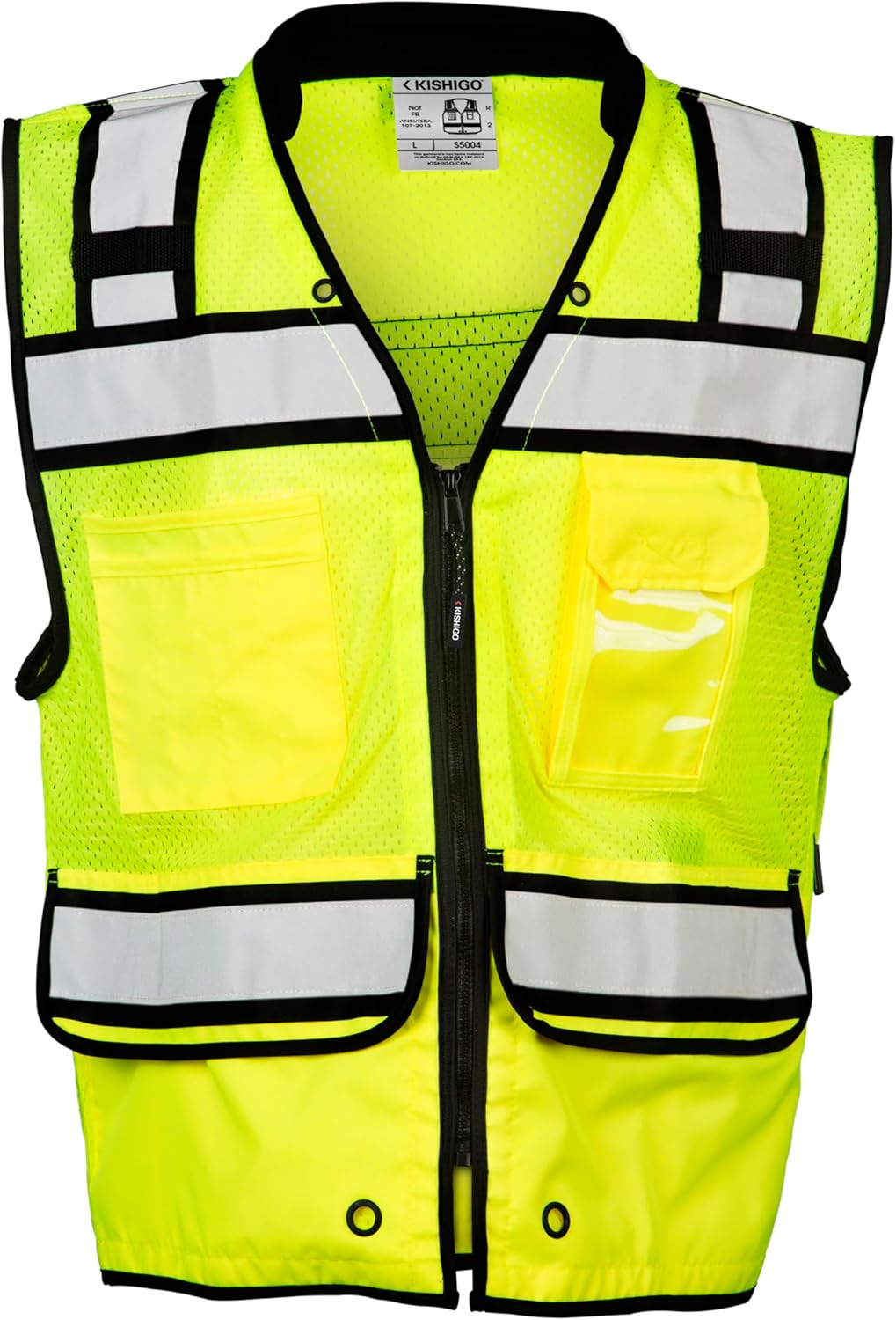 Kishigo Unisex High Visibility Reflective High Performance Surveyors Vest S5004
