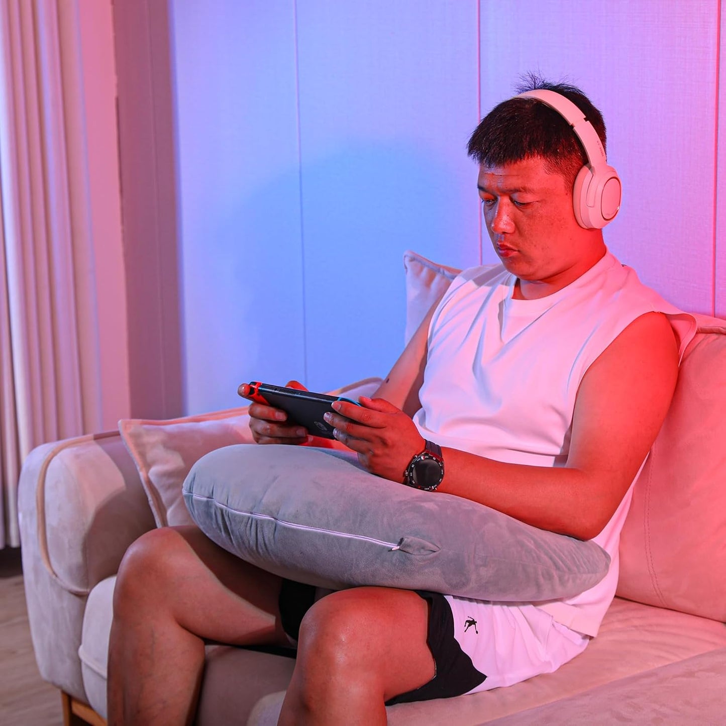 TYYIHUA Gaming Pillow for Lap Arm Rest Gaming, for Reading, Working, Reading Pillow, Lap Pillow
