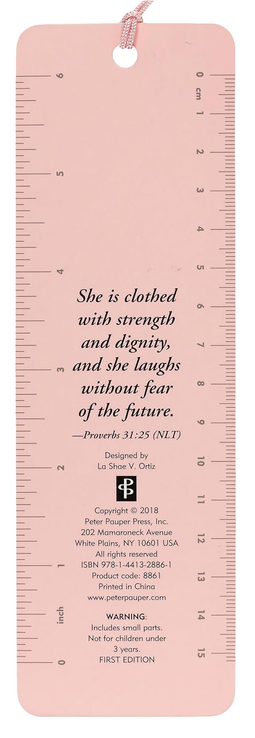 She is Clothed with Strength and Dignity Beaded Bookmark