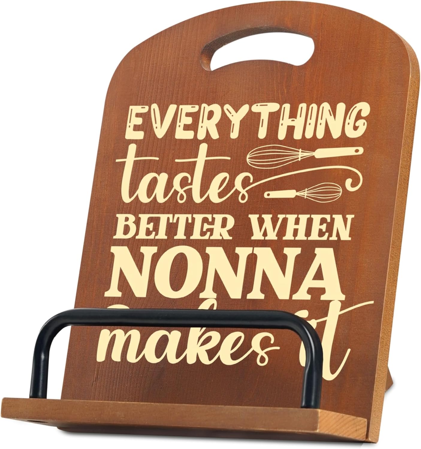 InnoBeta Nonna Gifts, Cookbook Stand for Kitchen Counter, Perfect Gifts for Nonna on Birthday, Adjustable Tablet Recipe Book Holder, Unique Italian Kitchen Decor